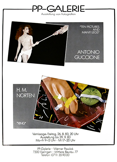 Hugo Mayer-Norten + Antonio Cuccione Poster Hugo Mayer-Norten, Antonio Cuccione, PP Galerie, Werner Pawlok