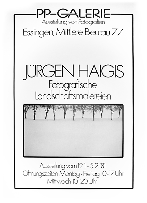 Jürgen Haigis Poster Jürgen Haigis, PP Galerie, Werner Pawlok