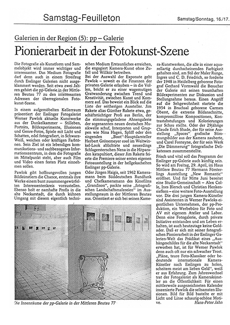 PP Galerie Press 2 PP Galerie, Werner Pawlok